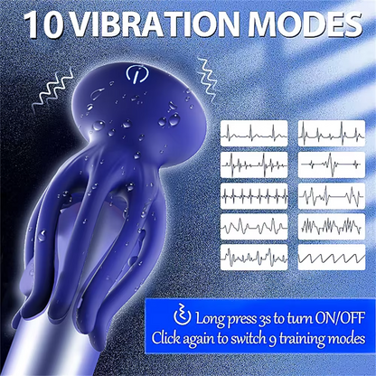 Vibrierender Eichel-Stimulator Penis-Training mit 10 Vibrationsmodi