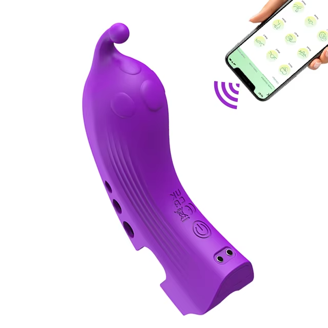 App-gesteuerter Finger-Vibrator Orgasmus Massagegerät mit 9 Vibrationen