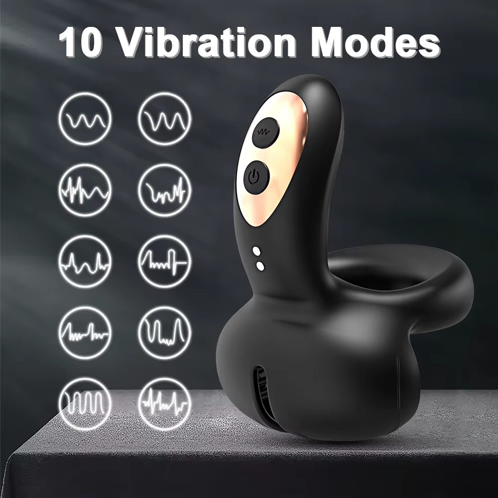 4 in 1 Penisring Cockring  Vibratoren mit 10 Leistungsstarke Vibrationsmodi