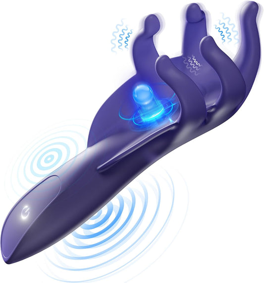 Elektrischer Masturbator Eichel Stimulator Penismassagegerät Vibrator mit 10 Vibrationsmodi