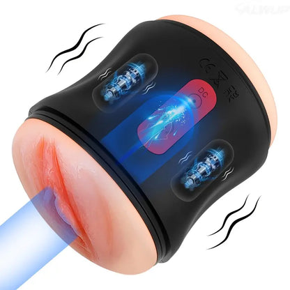 10 krachtige vibraties elektrische masturbatie cup penistrainer