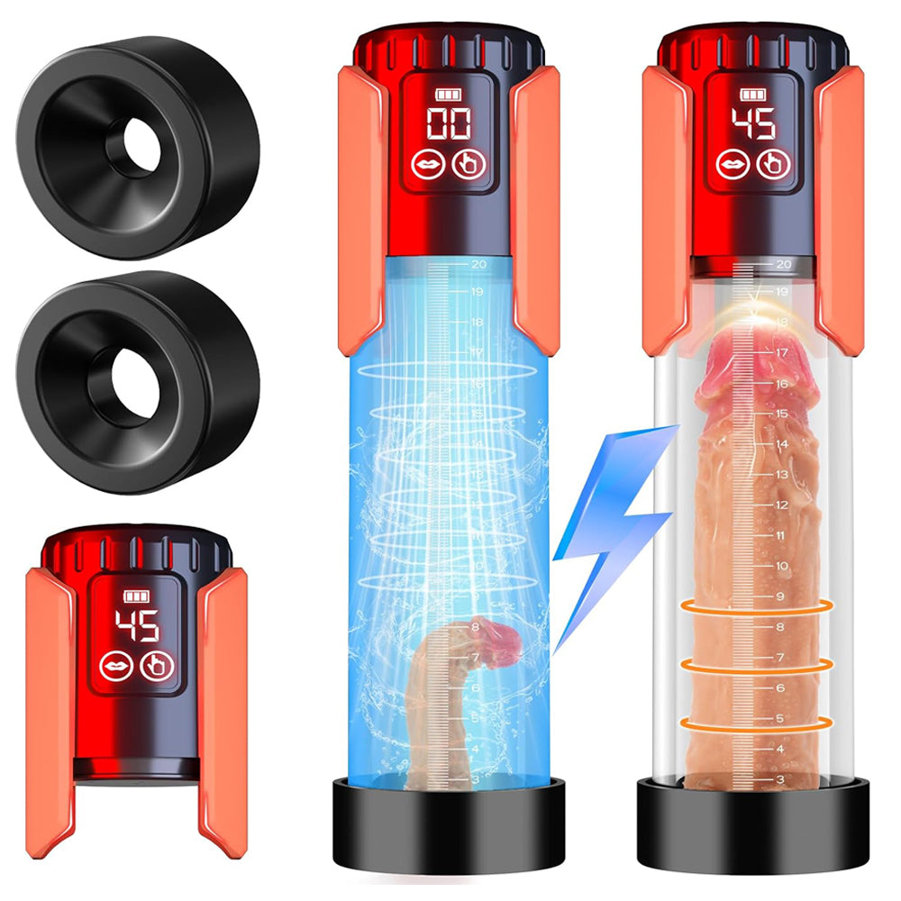 Automatic electric penis pump masturbators with 5 suction levels 
