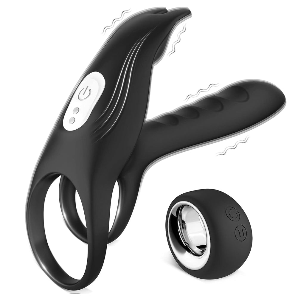 3 in 1 erotic for you clitoris &amp; G-spot dual penis vibrators with 12 vibration modes 