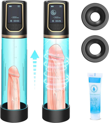Elektrische Penispumpen Masturbieren mit 8+8 Atem-Vakuum-Modi