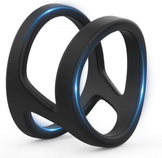 Dual Cock Penis Rings Stretchy Silicone Cock Ring for Men 