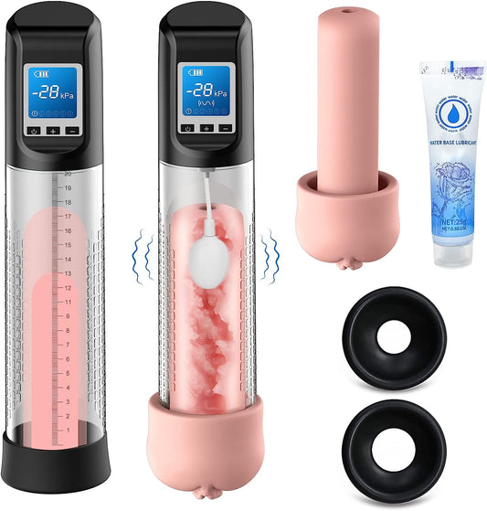 Elektrische Penispumpe Extend Pumpe mit 6 Saugstärken & 9 Vibrationsintensitäten