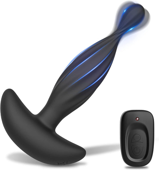 Anal vibrator anal plug prostate stimulator with 16 vibration modes 