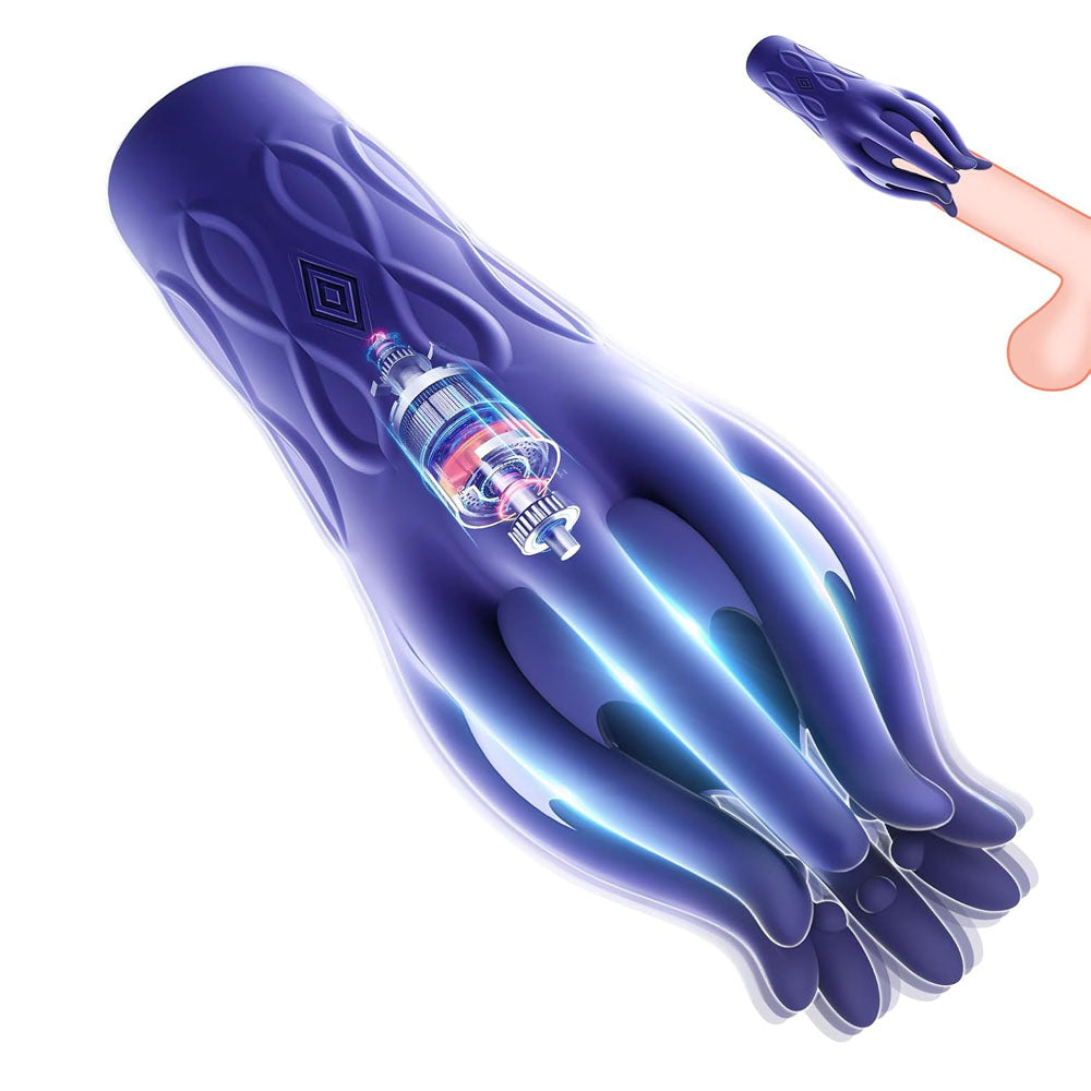 Elektrische Masturbator Penis Trainer Massager Eicheltrainer mit 10 Vibrationsmodi