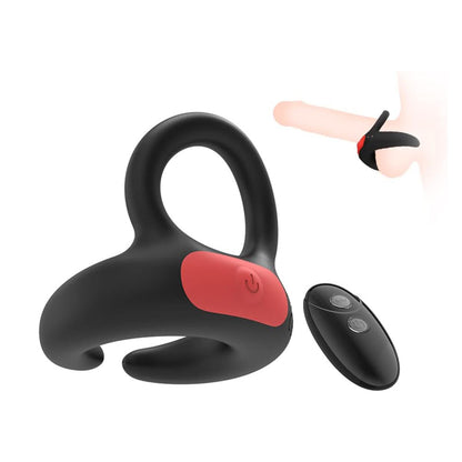 Dubbele motor cockringvibrator, waterdichte waterdichte vibrator met 7 vibratiemodi 