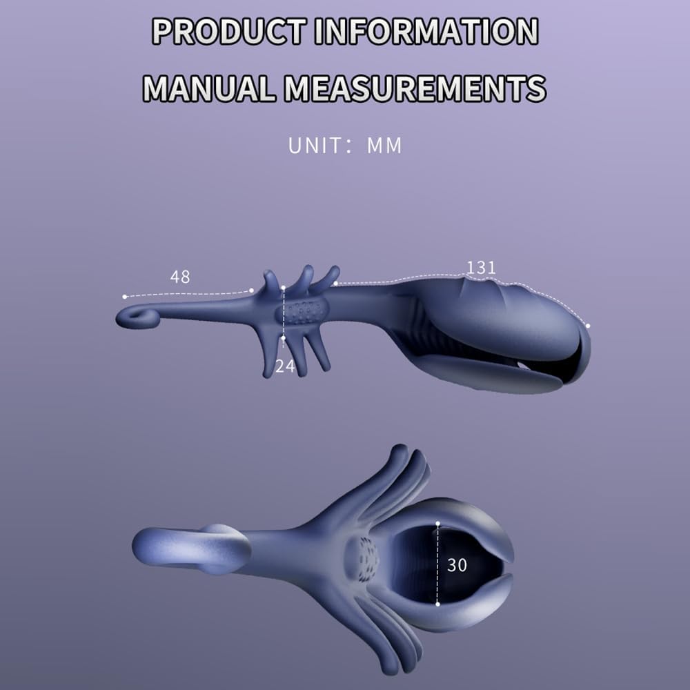 Dubbele motor elektrische masturbator, penistrainer-stimulator met 10 vibratiemodi 