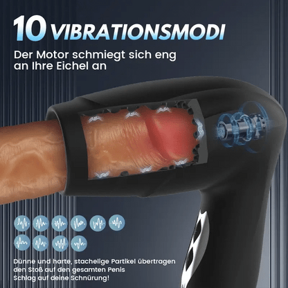 Blowjob Vacuum Suction 10 Vibrators for Glans Training Male Penis Dildo Training Masturbation 