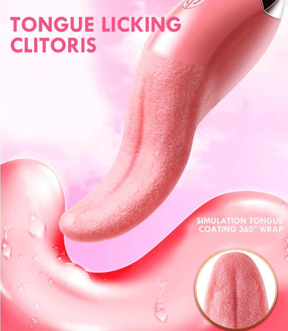 Klitoris Zungenvibrator G-punkt Vibratoren Klitoris Nippel Stimulator mit 10 Schwingvibration