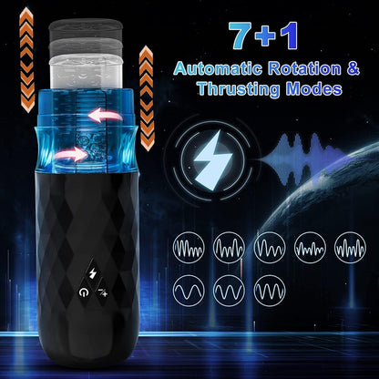 Electric Mastubrator Sex Toy for Men 7 thrust and rotation functions