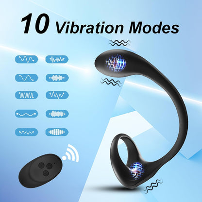 Anale vibrators prostaatmassagestimulator met 10 vibratiemodi 