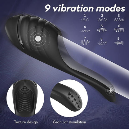 Penistrainer Automatische Masturbatoren Penis Eichel Vibrator mit 9 Vibrationsmodi