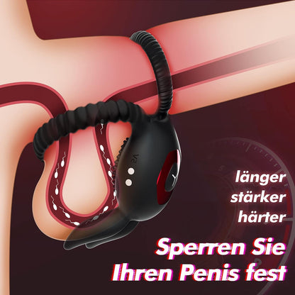 Konijn penisring cockring vibrator seksspeeltje met 10 vibratiestanden 