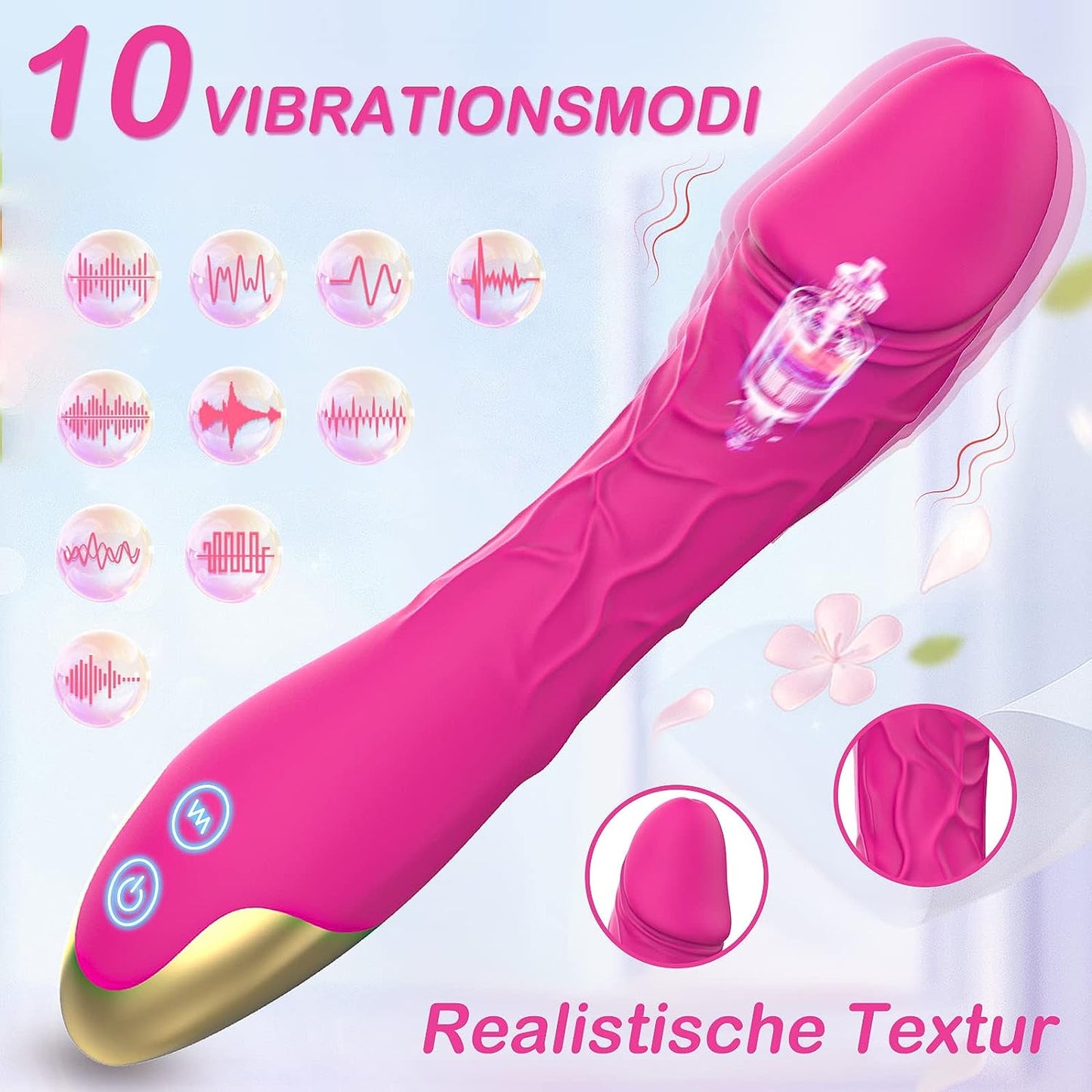 Seksspeeltje vibrators dildo's met 10 vibratie standen vibratie 