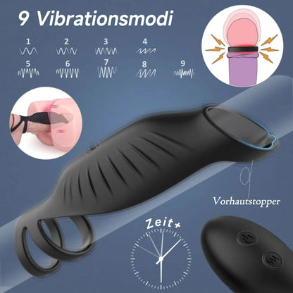 Ochefficient cock ring thanks to vibration with 9 frequencies 