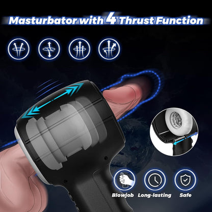 Electric masturbator automatic with vibration and telescopic function
