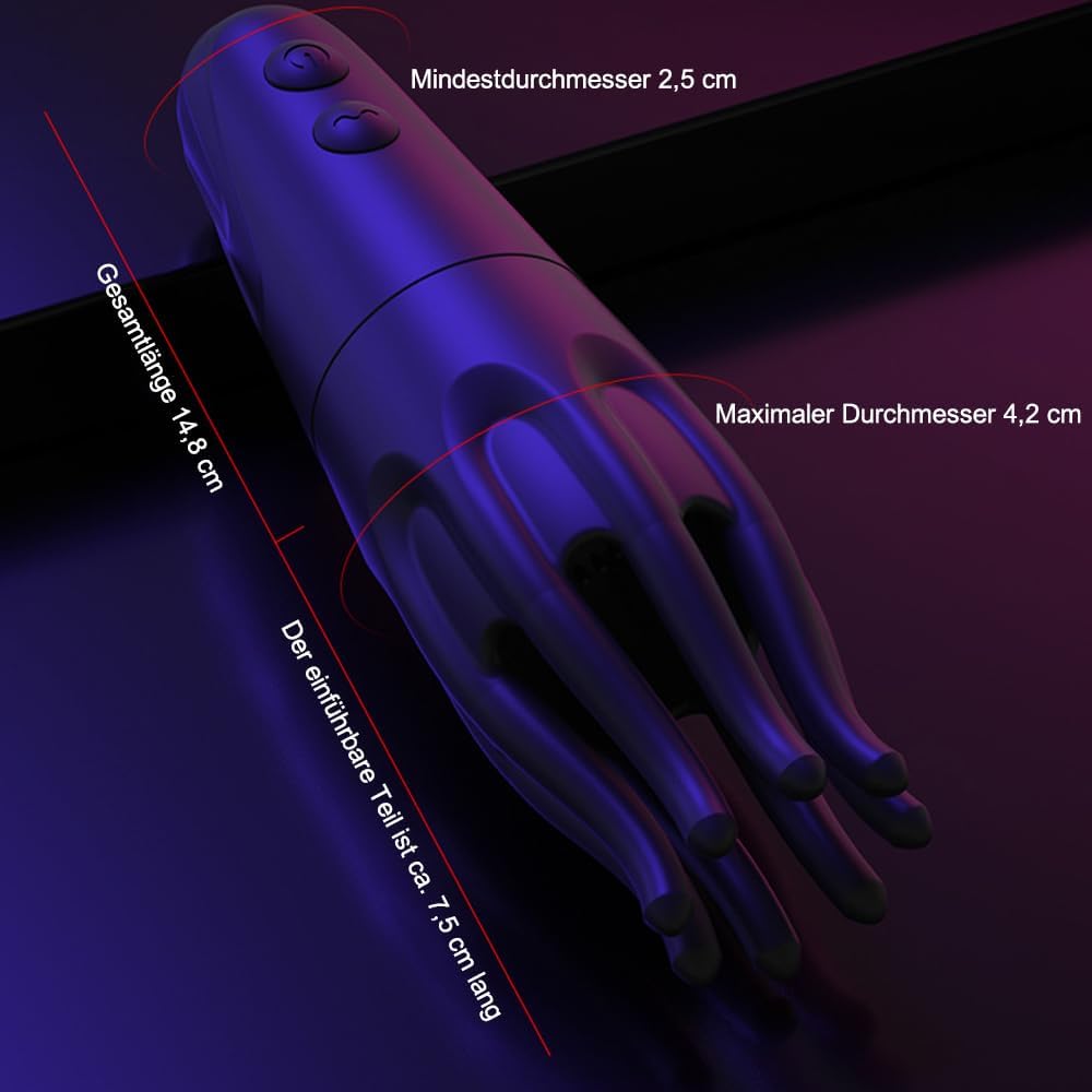 Elektro Schock Penis Trainer Vibrator Masturbatoren mit 10 Vibrationsmodi & 6 Elektrostimulation