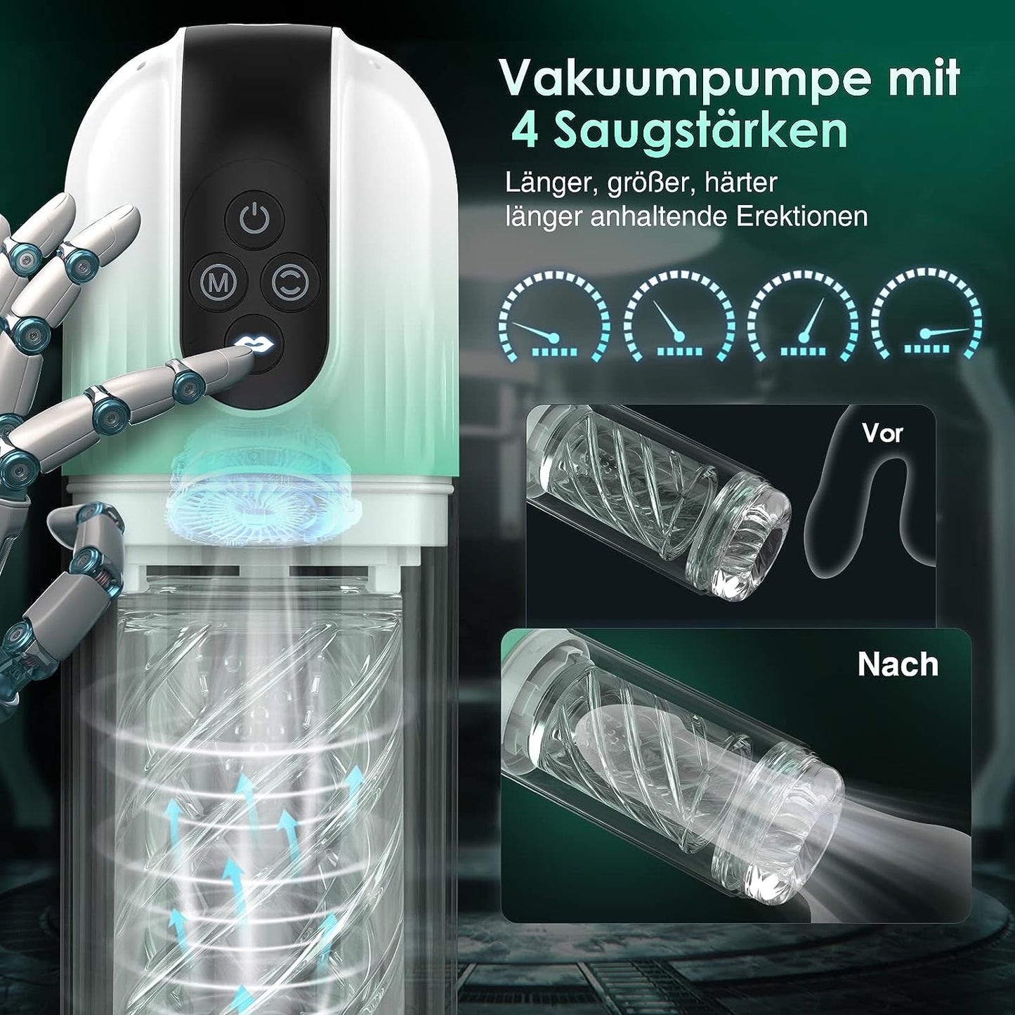 Masturbating for Men Electric Masturbator with 7 suction modes and 7 rotation modes 