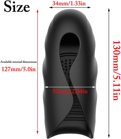 Elektrische Penistrainer Masturbator Eichelstimulator mit 10 Vibrationsmodi