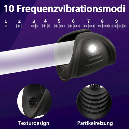 Elektrische Masturbatoren Penis Trainer mit 10 Vibrationsmodi