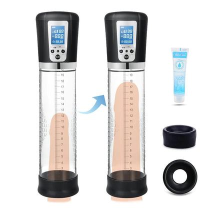 Automatic penis vacuum pump with 4 suction intensities 