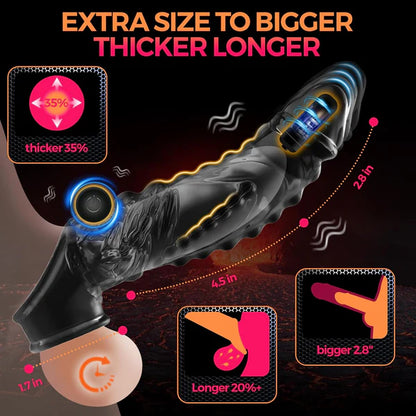 Penishülle Cock Sleeve Extender mit drei Bullet-Vibratoren