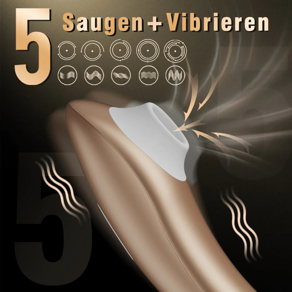 S-Hande Pro Clitoral Stimulation Vibrator 5 Sucking 5 Vibrating 