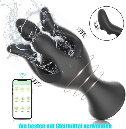 2 in 1 Penismassagegerät Elektrischer Penistrainer Masturbieren mit 9 Vibrationsmodi