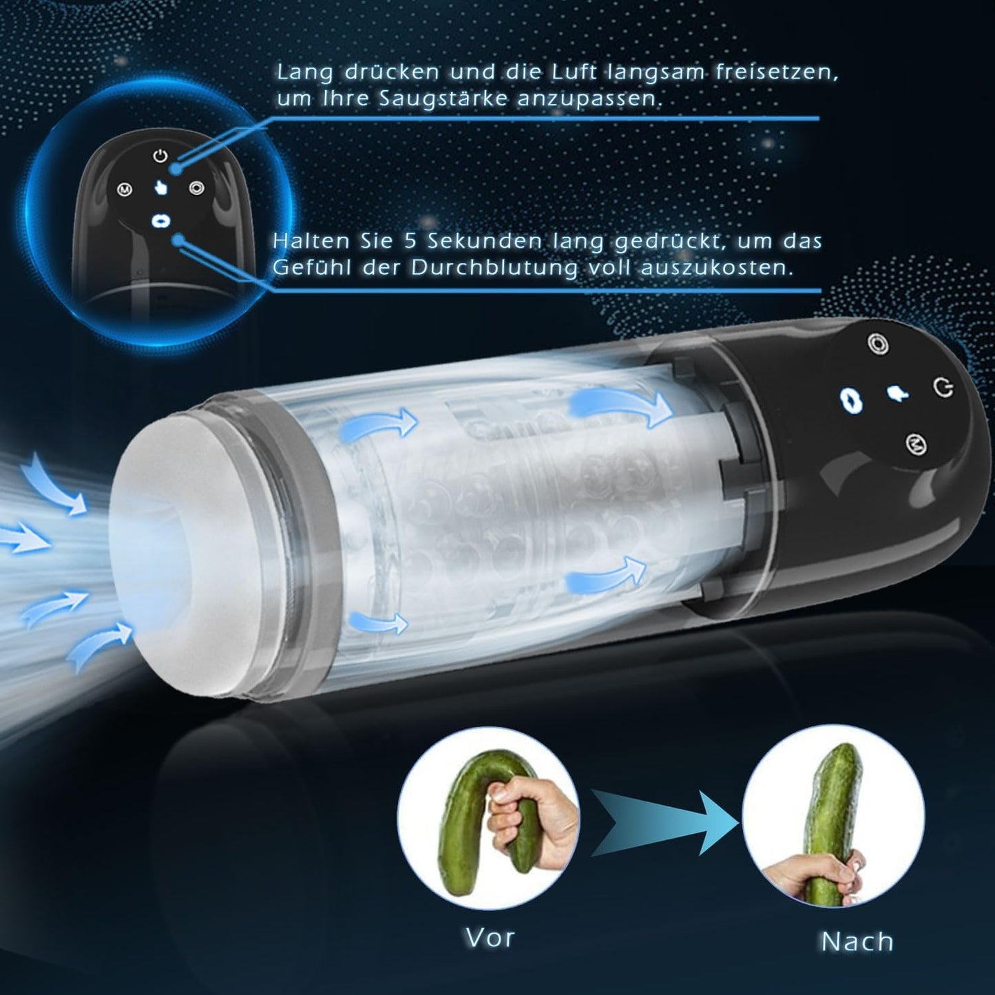 2 in 1 automatische masturbator penispomp penisvergroting met 7 zuig- en rotatiefuncties 