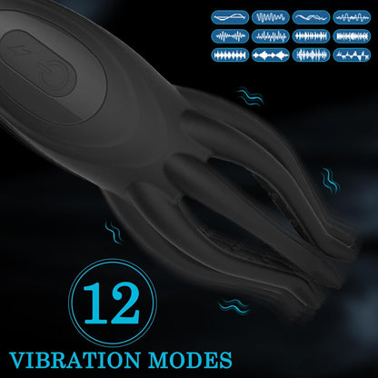 Elektrischer Masturbatoren Penis Trainer mit 12 Vibrationsmodi & 7 Elektro Dusche Modi