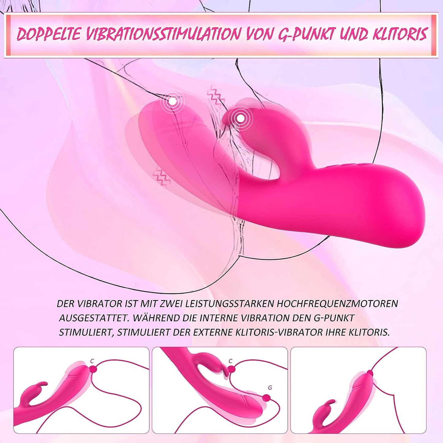 G Punkt Vibratoren Leise und Stark Klitori Mit 20 Vibrationmodi