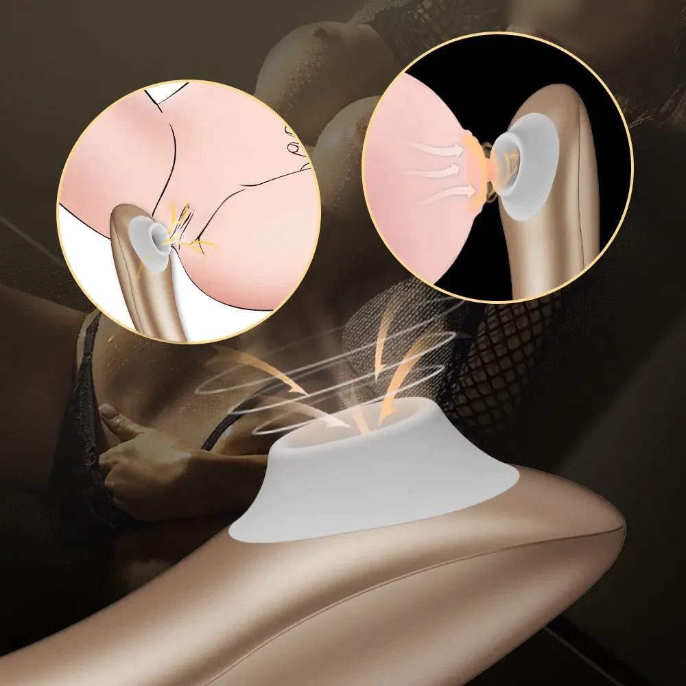 S-Hande Pro Klitorale Stimulation Vibrator 5 Saugen 5 Vibrieren