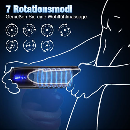 Automatische elektrische masturbatorbeker met 7 zuigmodi en 7 rotatiemodi