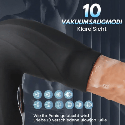 Pijpvacuümzuiging 10 vibrators voor eikeltraining Mannelijke penisdildotraining Masturbatie 