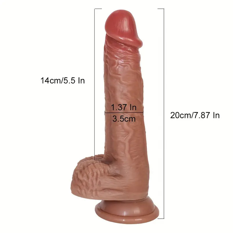 19,81 CM Realistischer Dildo für Anfänger Lebensechter riesiger Silikondildo