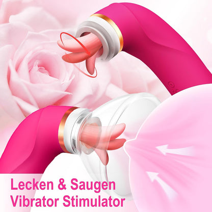 2-in-1 clitoris &amp; nipple stimulator with 8 sucking &amp; 5 tongue modes 
