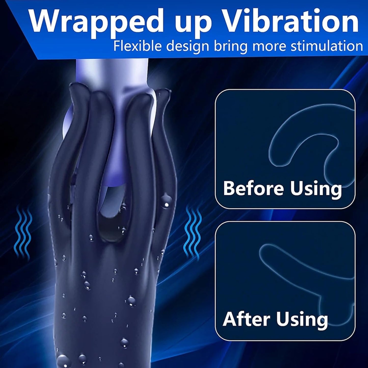 3 in 1 powerful glans training penis massager with 10 vibration modes 