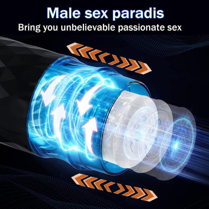 Elektrischer Mastubrator Sex Spielzeug für Männer 7 Schub und Rotationsfunktionen