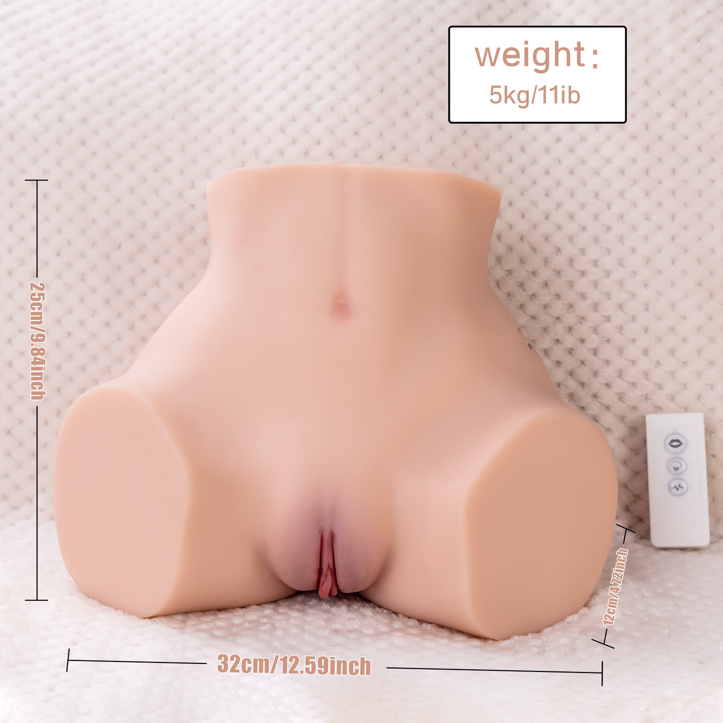 Pussy Sucking + Buttocks Vibrating Sex Doll Luona 5.4 KG 