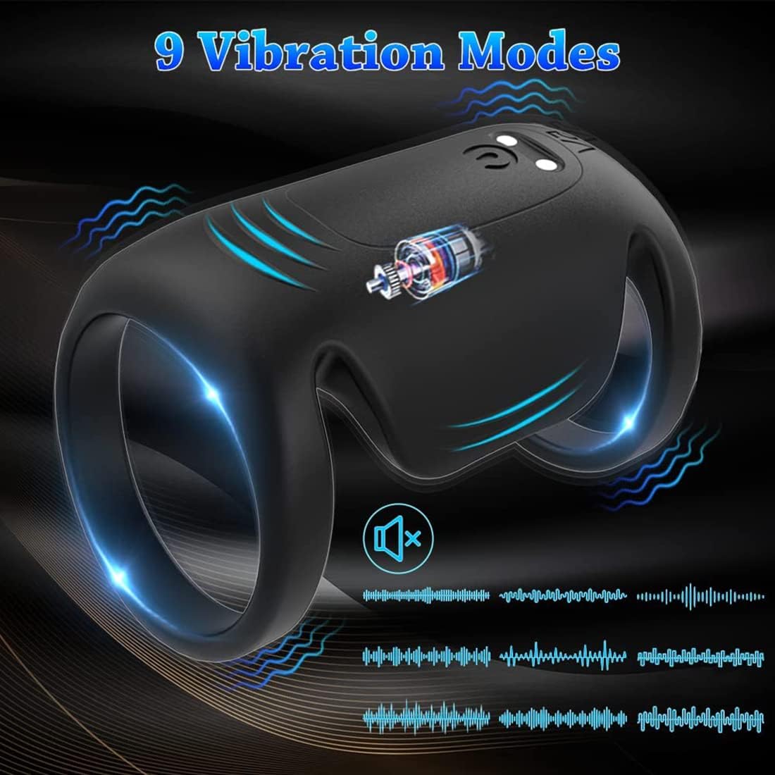 Penis Trainer Vibrator Electric Masturbator Cup with Powerful 9-Frequency Vibration 