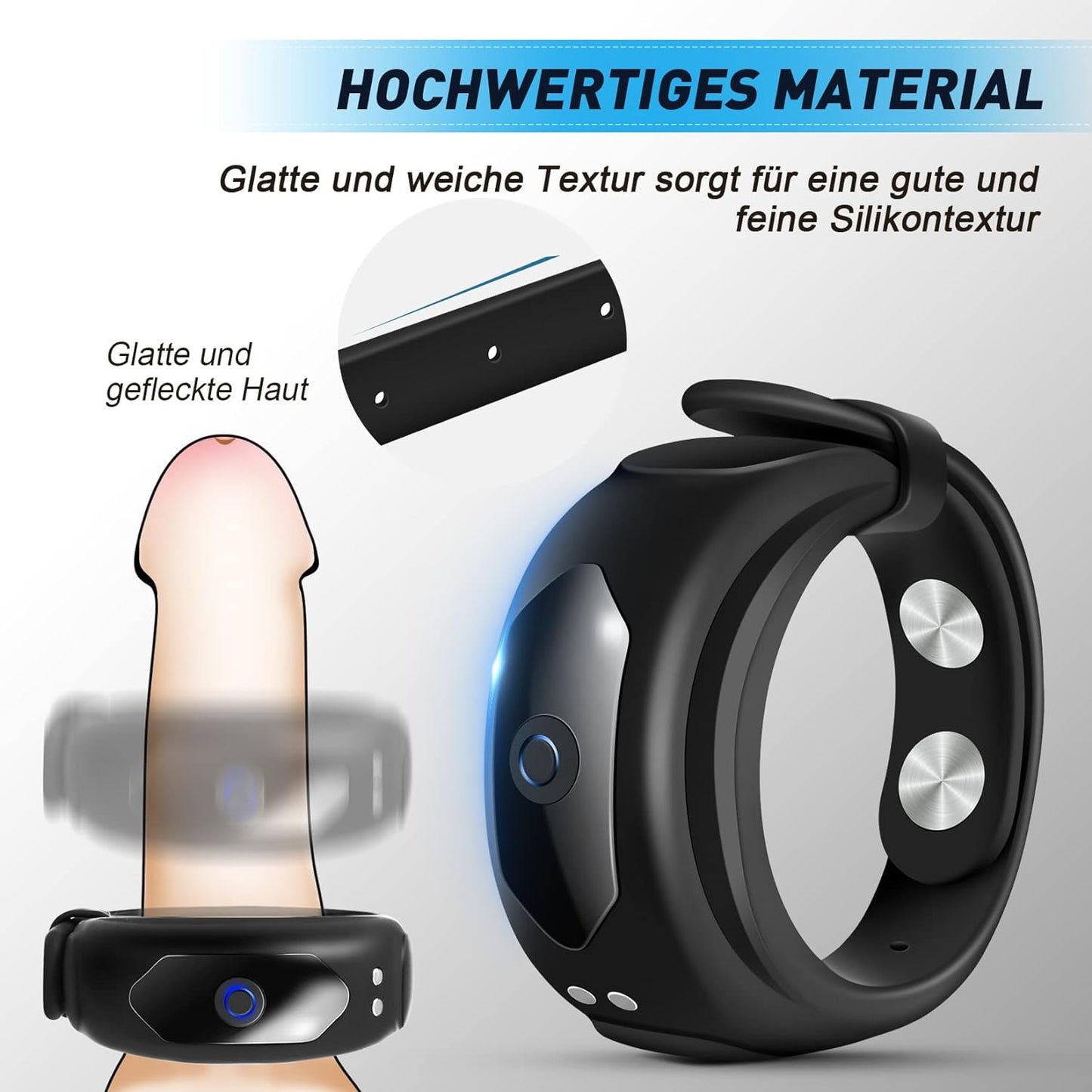 4 sizes penis rings cock ring vibrator with 10 powerful vibration modes 