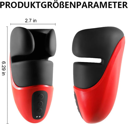 Elektrischer Masturbatoren Penistrainer Mit 10-Frequenz-Klemmvibration 10-Frequenz-Kopfvibration