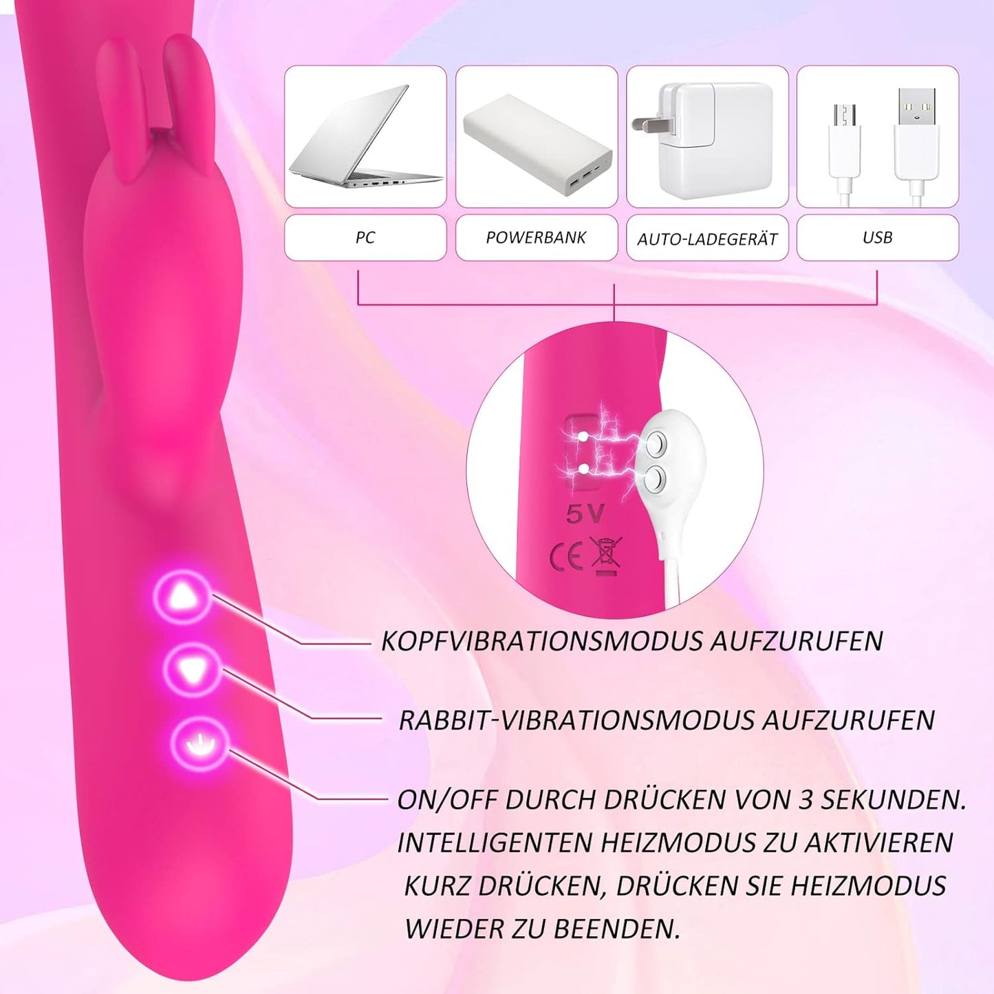 G spot vibrators quiet and strong clitoris with 20 vibration modes 