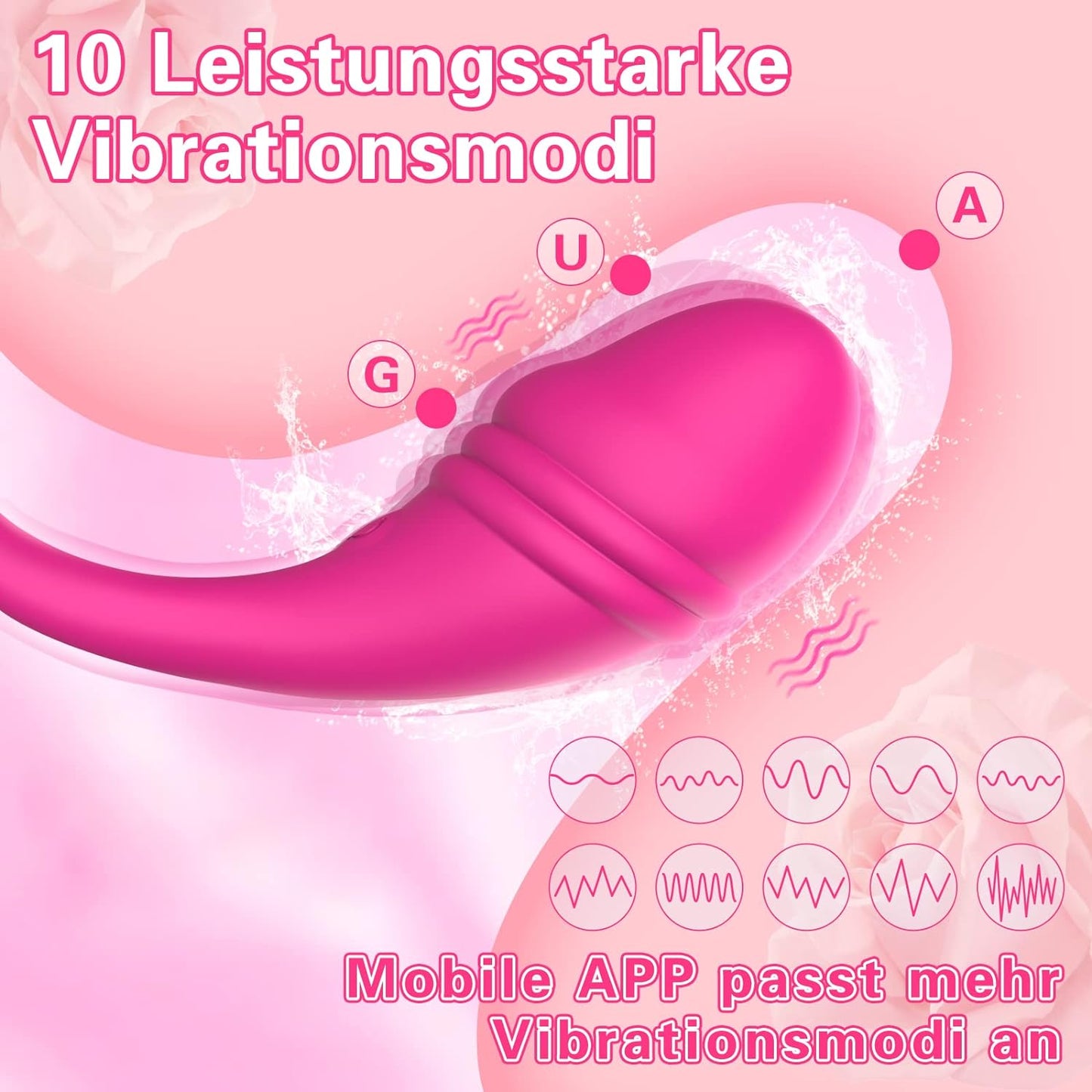 Vibrator Sexspielzeug mit App and Bluetooth Remote Control Vibratoren mit 10 Vibrationsmodi