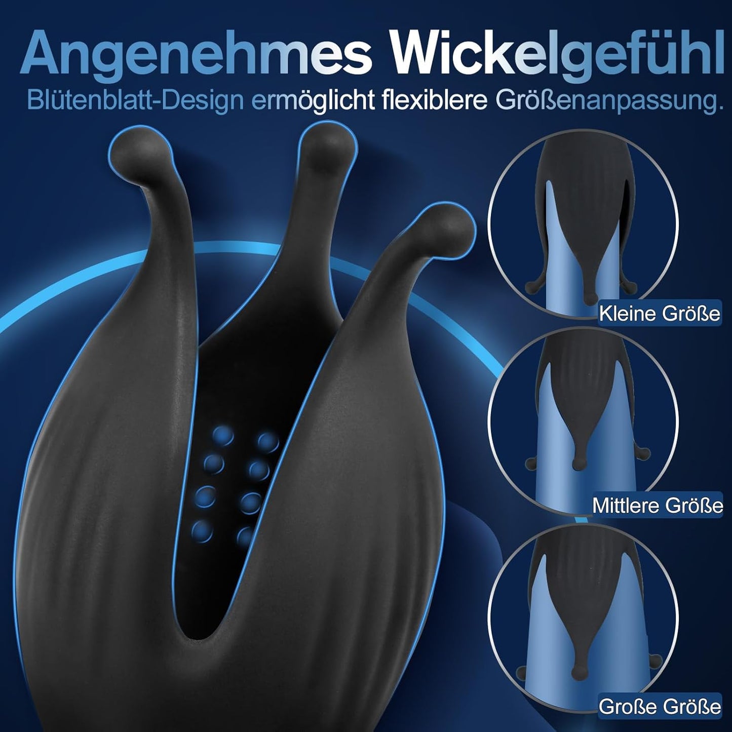 2-in-1 Penis Trainer Eichelvibrator Masturbieren mit 10 Frequenzen Präziser Stimulation