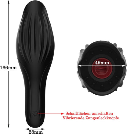Electric Masturbator Cup Glans Stimulator Penis Training Vibrator with 10 vibration modes 