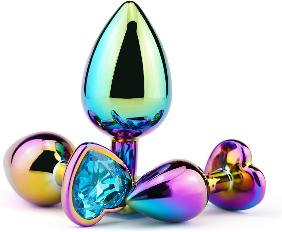 Metalen anaalplug met kristallen diamanten buttplug fetish masturbatie anaal speeltje